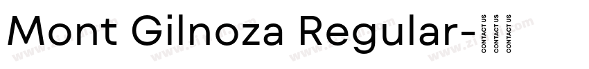 Mont Gilnoza Regular字体转换